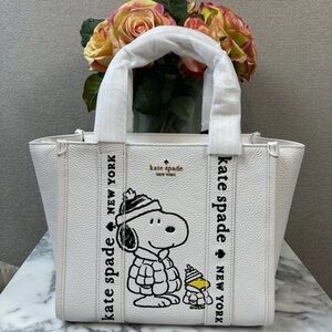 Kate Spade Peanuts Snoopy & Woodstock Small Kip Tote Bag - NWT Retail 519